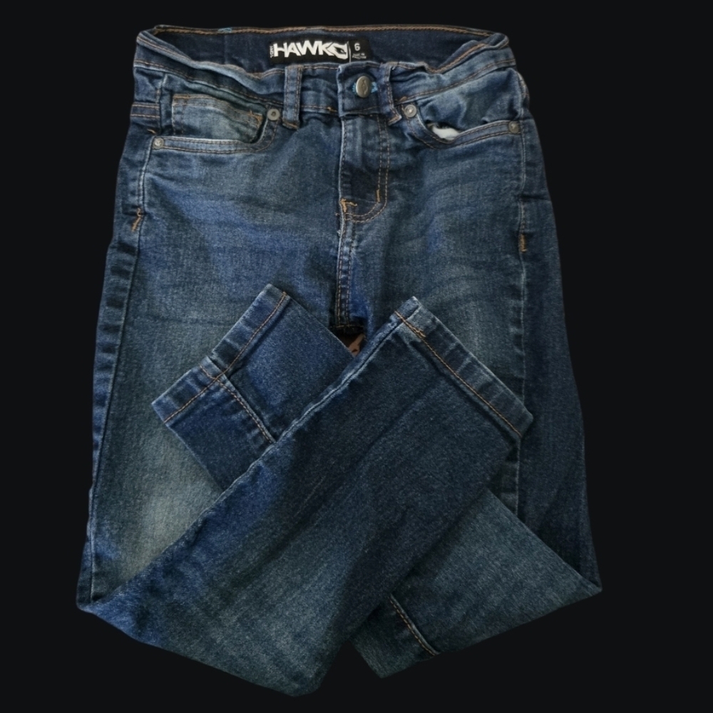 4/$15 Tony Hawk Boys Blue Jeans Sz 6 Pants Fall School Dress Outfit - Picture 2 of 7